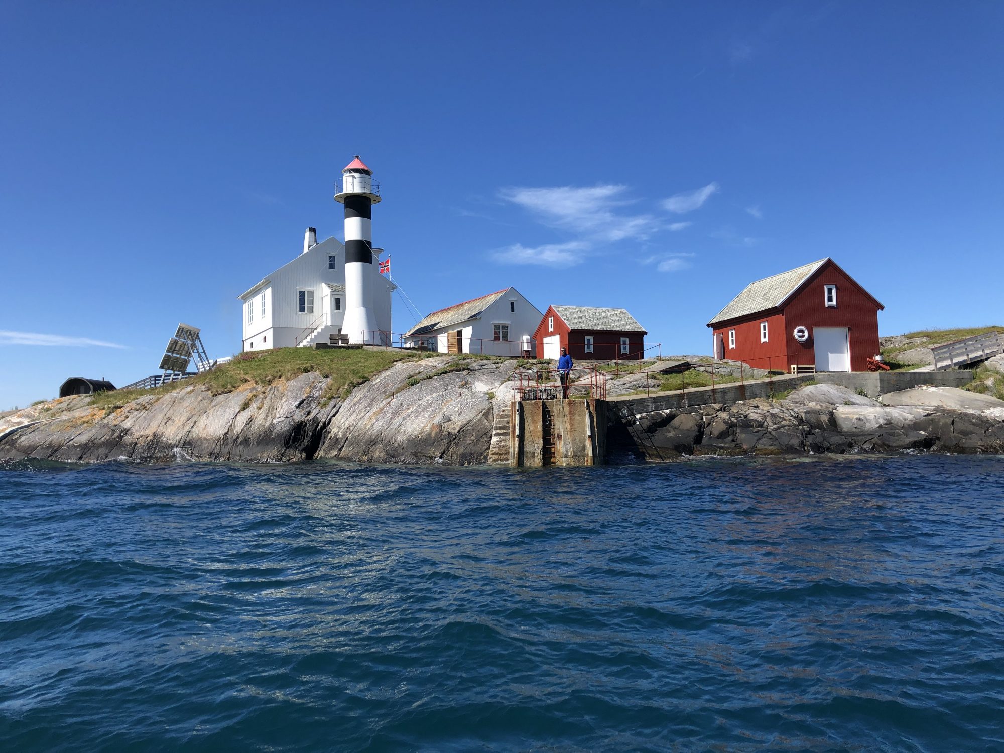 Flatflesa fyr lighthouse audioguide history lydguide voice of norway