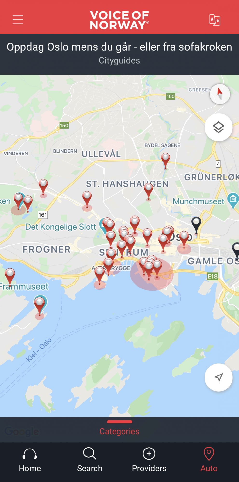 Voice Of Norway Oslo Audio Lyd Reise Guide Visit Map Kart