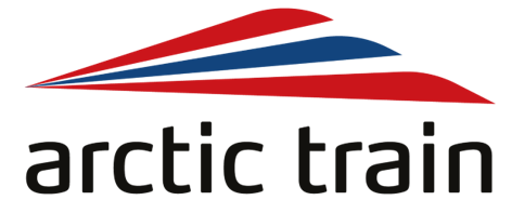 Arctic Train logo voice of norway lydguide audioguide