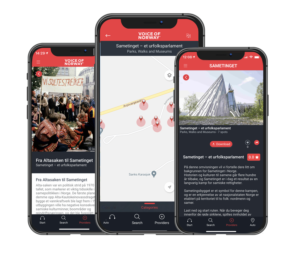Audioguide på Sametinget