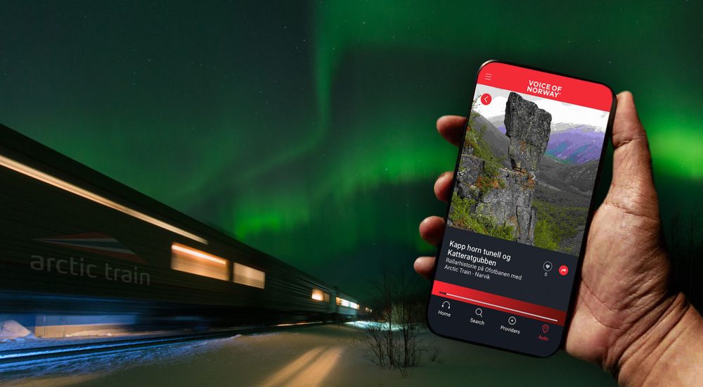 ArcticTrain Voiceofnorway audioguide lydguide turistguide reiseguide