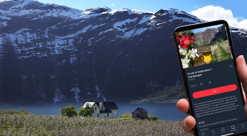 Hotel Ullensvang, Alvavoll Frukt og Sidergard, The Fjords tilbyr smartguiden Voice Of Norway fra Experio