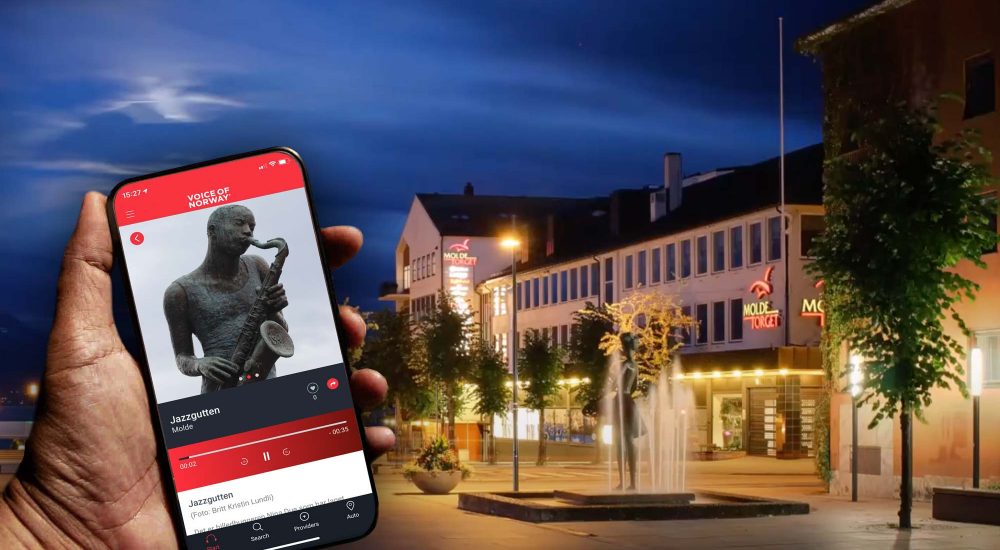 Molde sentrum Voice of norway audioguide lydguide turistguide reiseguide